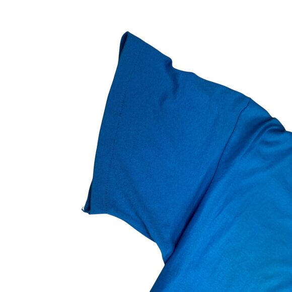 Vintage Hanes XL 90s "In Tune" Graphic TShirt Single Stitch Blue Retro Style - Picture 12 of 16